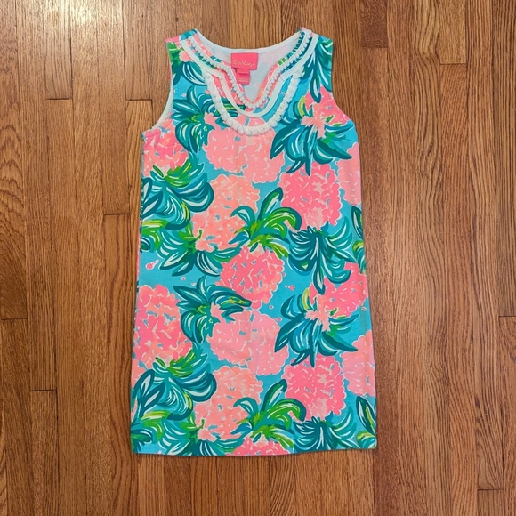 Lilly Pulitzer Other - Lilly Pulitzer Pink and Blue Sleeveless Kids Dress